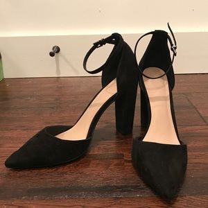 ASOS PENALTY Black Pointed High Heels